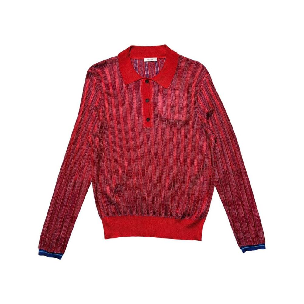 Mesh woven polo